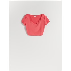 Bluse mit Volantärmeln