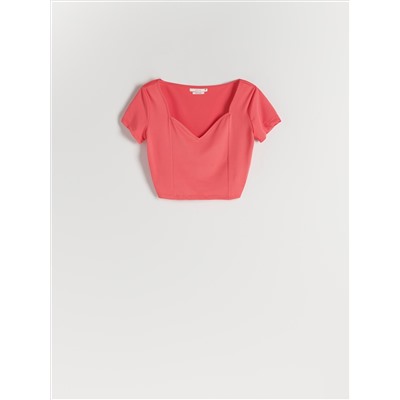Bluse mit Volantärmeln