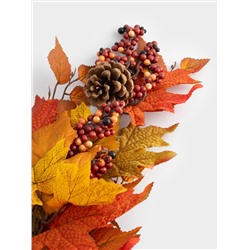 Ветка декоративная, 80 см, полиэстер/пенопласт, Осенние листья, Bright pumpkin