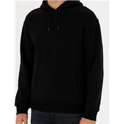 Siyah Regular Fit Sweatshirt