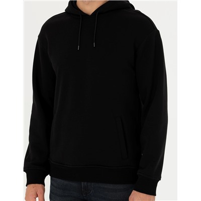 Siyah Regular Fit Sweatshirt