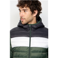 Anorak Caqui y blanco