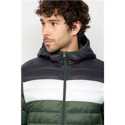 Anorak Caqui y blanco