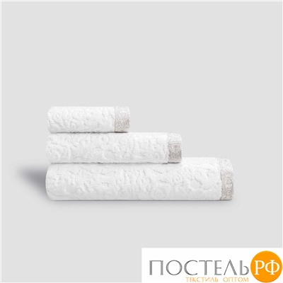 Togas ЭЛИЗАБЕТ бел/сер К-т полотенец 40x60/50х100/70х140, 50% модал/50% хл, 600 гр/м2