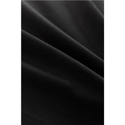 Ciel King Size %100 Pamuk Lastiksiz Saten Çarşaf - Siyah