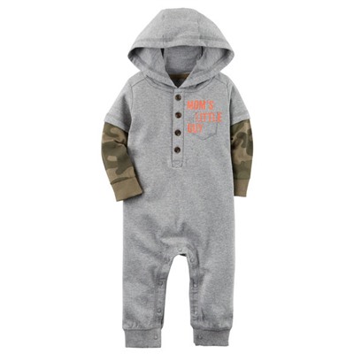 Hooded French Terry Jumpsuit