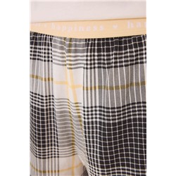 Pijama corto 100% algodón Snoopy cuadros