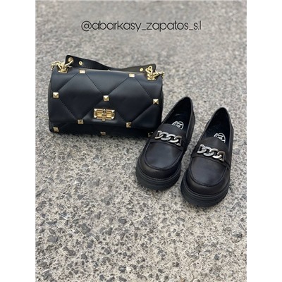 TEKILA 2305 negro+Ab.Zapatos PELLE Valentina (820) АКЦИЯ