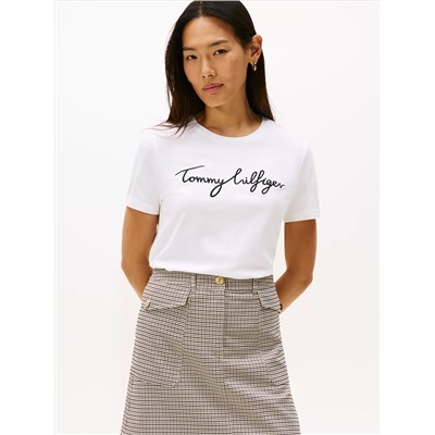 Embroidered Signature Crewneck T-Shirt