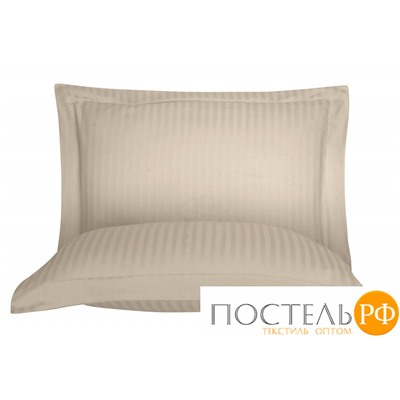 Постельное белье "Карвен" Stripe Satin 1.5 спальн. N 162-SS 012 sampanya/бежевый