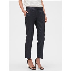 Avery Metallic Shine Tailored Ankle Pant