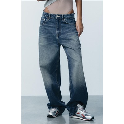 RELAXED OVERSIZE TAPERED HIGH-WAIST JEANS