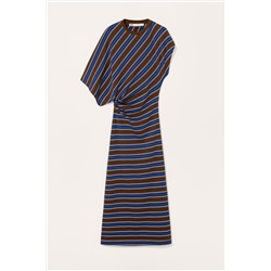 LIMITED EDITION STRIPED DRAPED DRESS