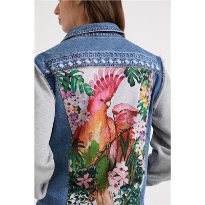Chaqueta híbrida aves del paraíso