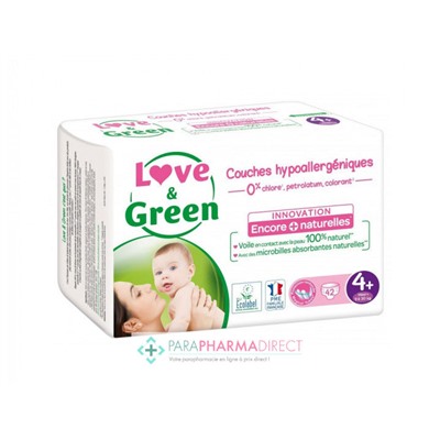 Love&Green Couches Hypoallergéniques T4+ 9 à 20 kg x42