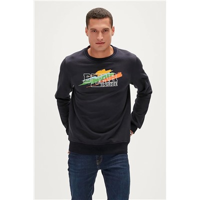 Bad Bear Crayon Crewneck Lacivert Erkek Sweatshirt 23.02.12.012 LACİVERT