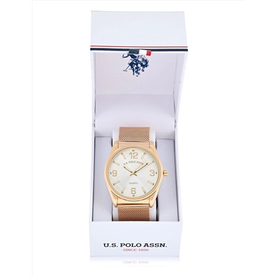 MENS GOLD MESH STRAP WATCH