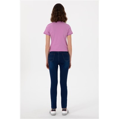 Kadın Mavi Skinny High Waist Fit Jean Pantolon