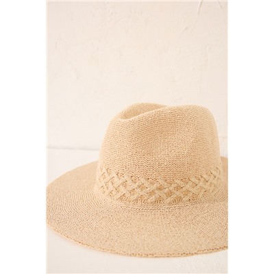Sombrero algodonero trenzado brillo