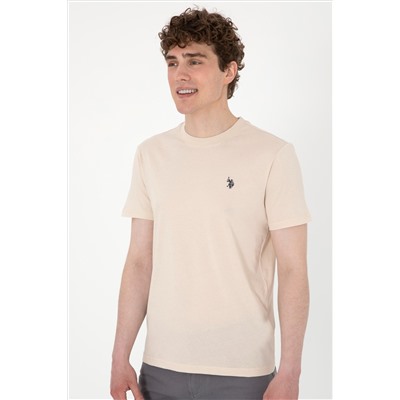 Erkek Regular Fit Bisiklet Yaka Taş Basic Tişört