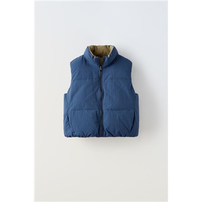 REVERSIBLE OVERSIZED GILET