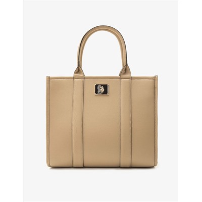 USPA BOX TOTE WITH CROSSBODY STRAP