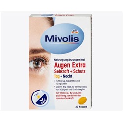 Augen Extra Sehkraft + Schutz, Tag + Nacht, Kapseln, 30 St., 28,8 g