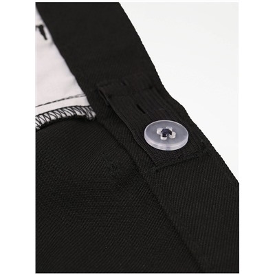 Boys Black Slim Fit Skinny Leg Trousers 2 Pack