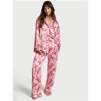 VICTORIA'S SECRET Glazed Satin Long Pajama Set