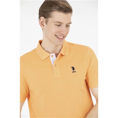 Erkek Turuncu Basic Polo Yaka Tişört