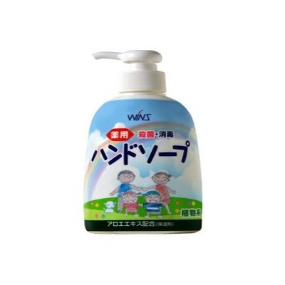 Wins Hand Soap Жидкое крем мыло для рук, для всей семьи, антибактериальное, с алоэ,дозатор 250 мл 24