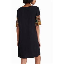 Vestido de viscosa con mangas 3/4 Designed by M. Christian Lacroix