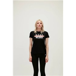 Bad Bear, Kadın Stay Weırd Tee T-shirt - Siyah