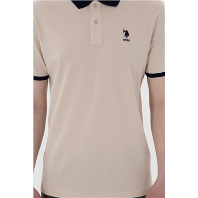 Erkek Regular Fit Polo Yaka Taş Basic Tişört