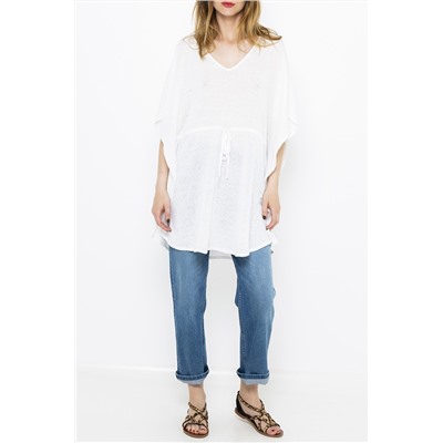 Jersey de lino Blanco