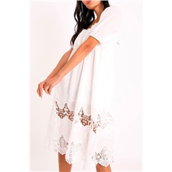 Vestido evasé Blanco