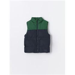 COLOUR BLOCK PADDED GILET