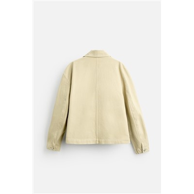 CAZADORA CROPPED FIT TWILL