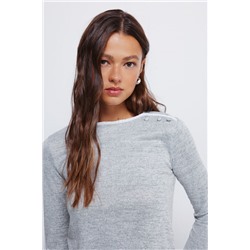 Camiseta botones hombro cuello