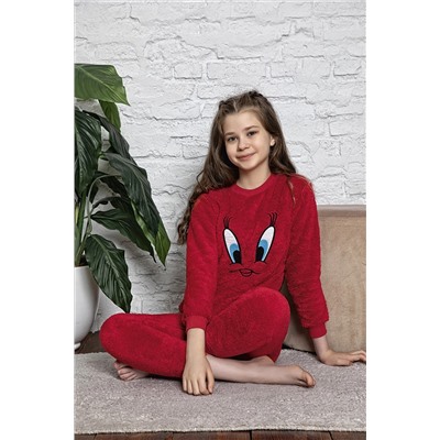 ASEL PİJAMALARI Çocuk Peluş Pijama Takımı 2794