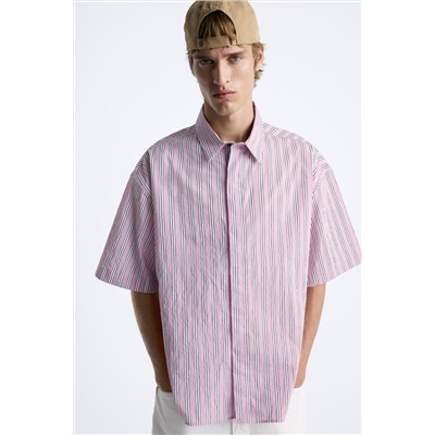 CAMISA RAYAS ESTAMPADO CONTRASTE
