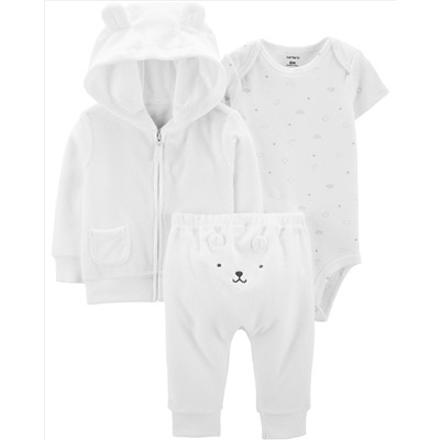 3-Piece Terry Little Jacket Set