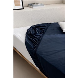 Manon King Size Plus %100 Pamuk Ranforce Lastikli Çarşaf - Lacivert