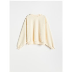 Sweatshirt aus Strukturjersey