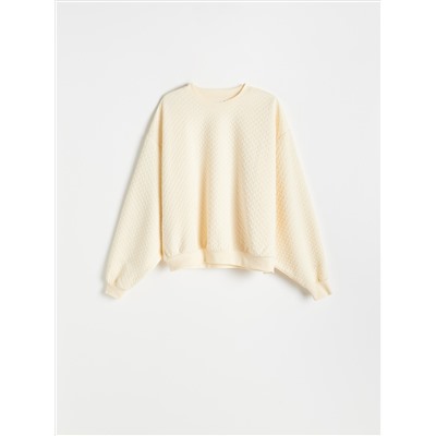 Sweatshirt aus Strukturjersey