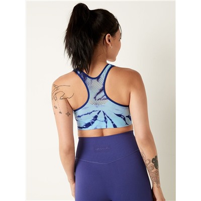 PINK SEAMLESS LIGHTLY-LINED GYM RACERBACK SPORTS BRA