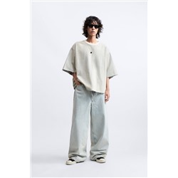 SUDADERA DENIM CROPPED