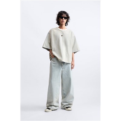 SUDADERA DENIM CROPPED