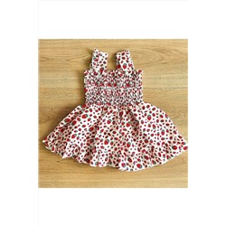 YUKOBABY Çilekli Kız Yazlık Elbise Ykçlk01