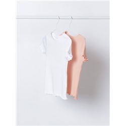 2-PACK OF RIBBED T-SHIRTS